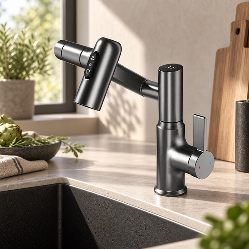 Armatur Flexa 360° — Rußschwarz