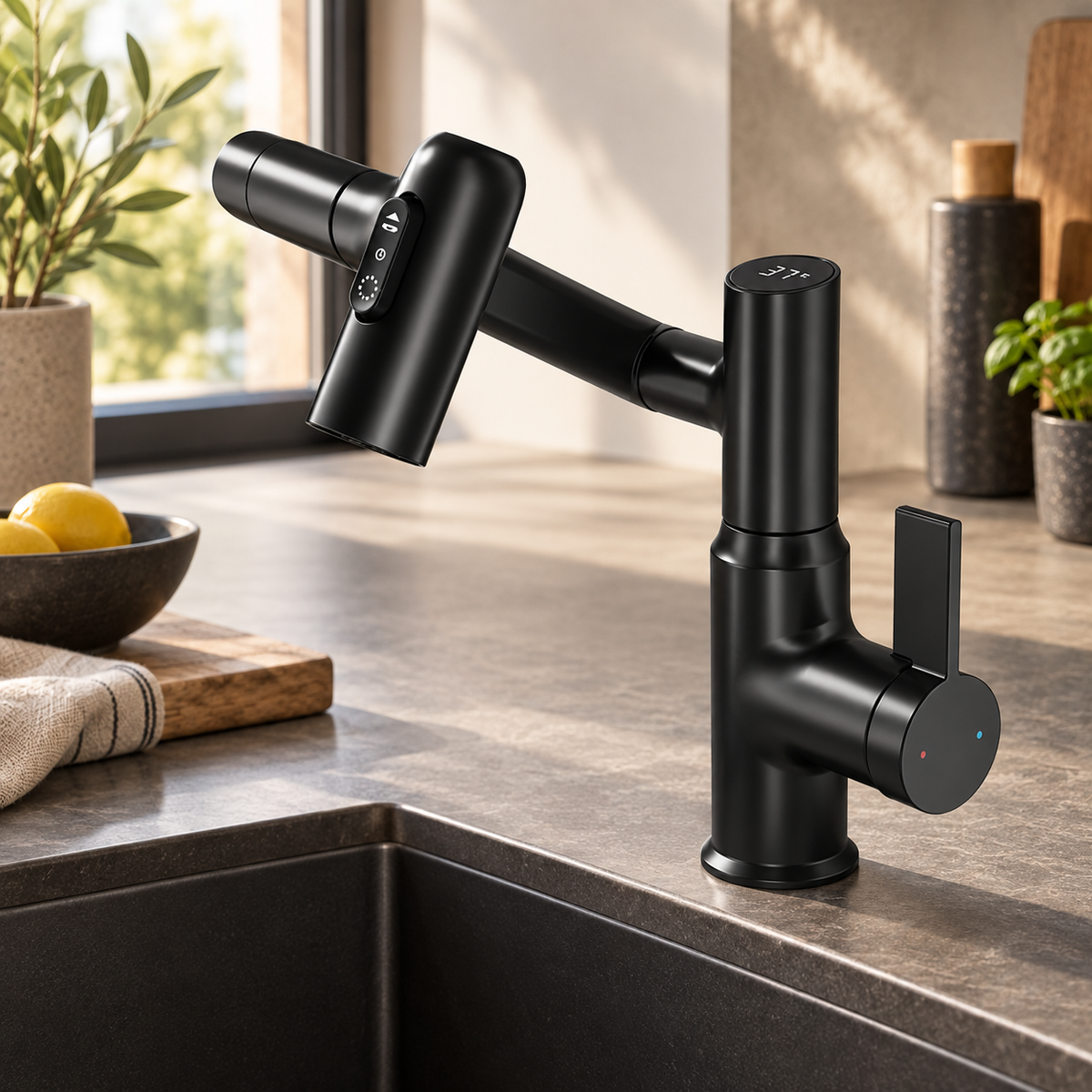 Armatur Flexa 360° — Samtschwarz