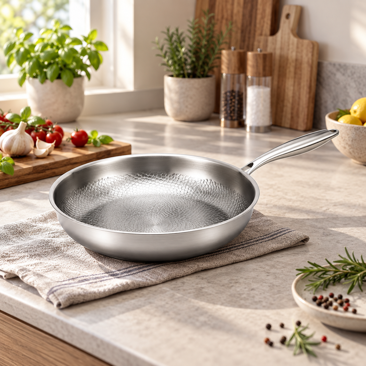 Bratpfanne Maris mit Glasdeckel — 26cm ohne Deckel
