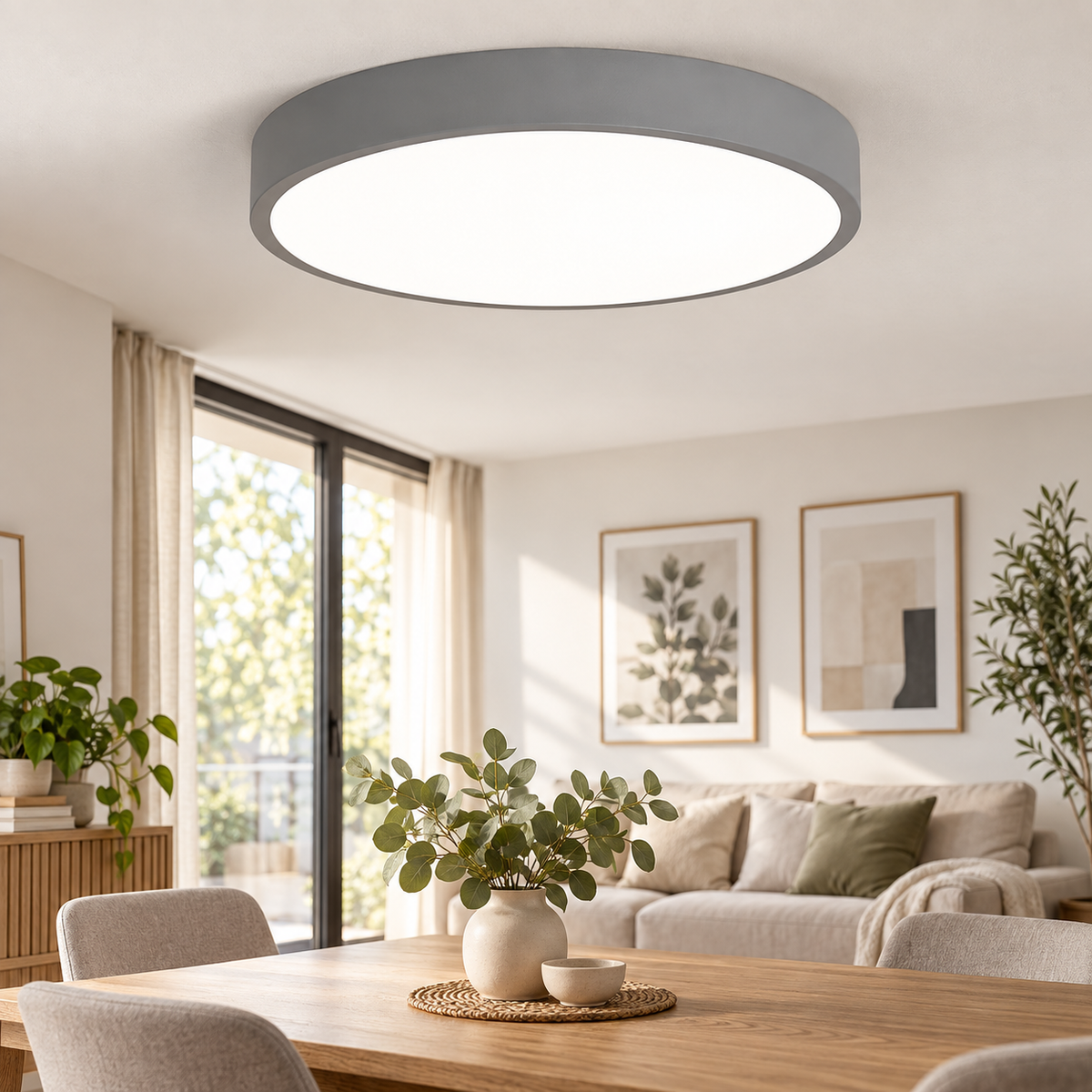Deckenleuchte Solara LED — Grau