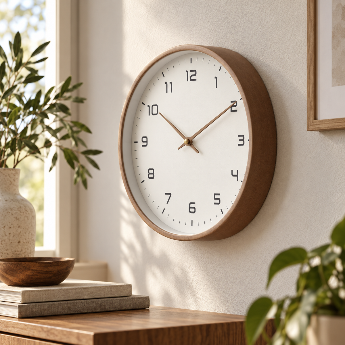 Holzwanduhr Oskar — Braun | 30x30cm